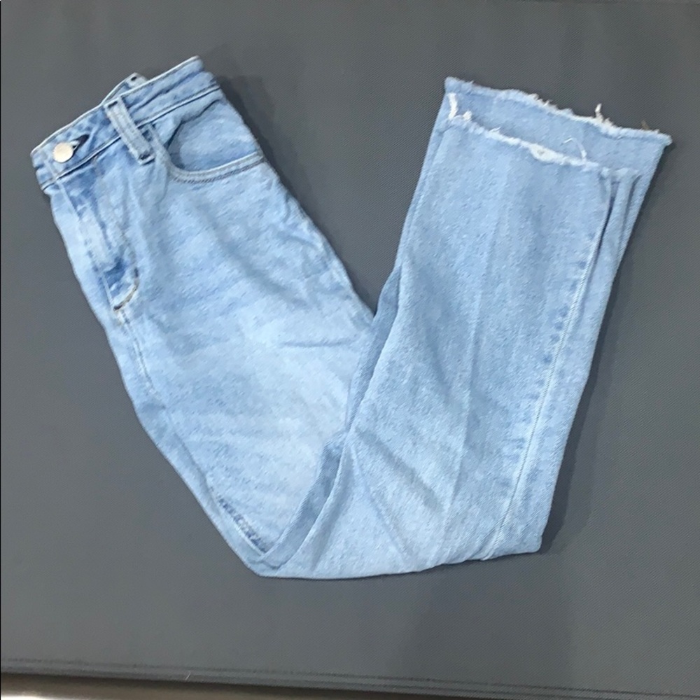 High rise, flare jeans